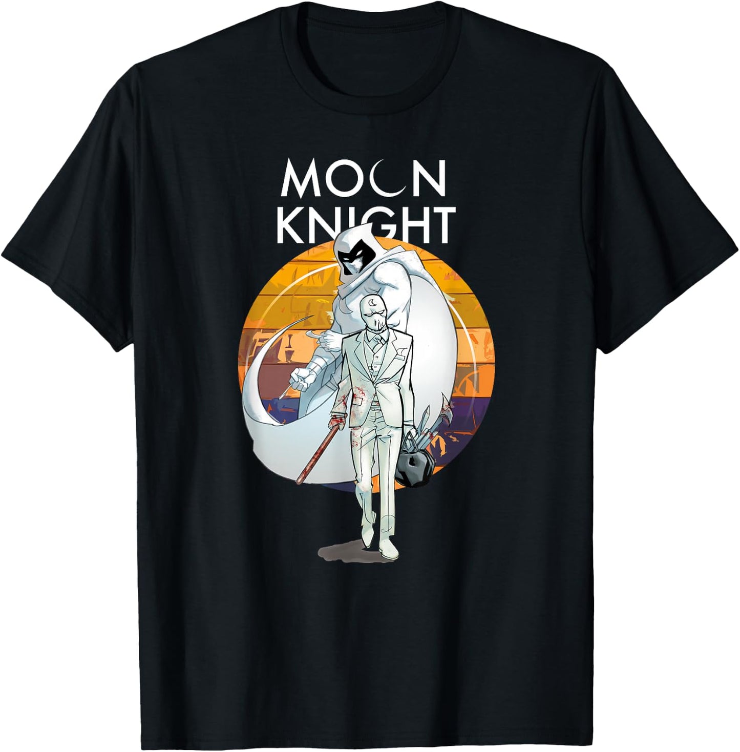 Marvel Moon Knight Marc Spector Comic Book T-Shirt - T-Shirt | Black