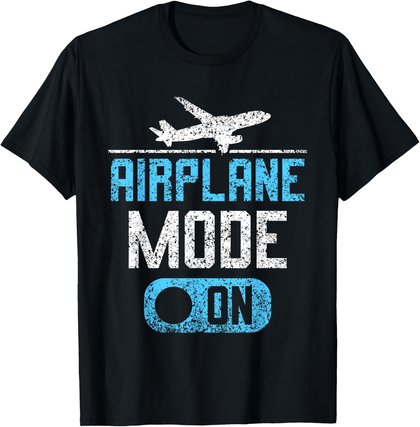Aircraft Mode One Plane Guide Aviator Aeroplane Pilot T-Shirt - T-Shirt | Black