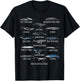 Different Whale Species Biology Types Of Whales T-Shirt - T-Shirt | Black