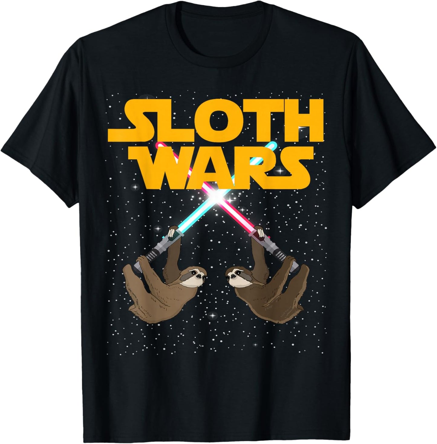 Sloth Wars T-Shirt - T-Shirt | Black