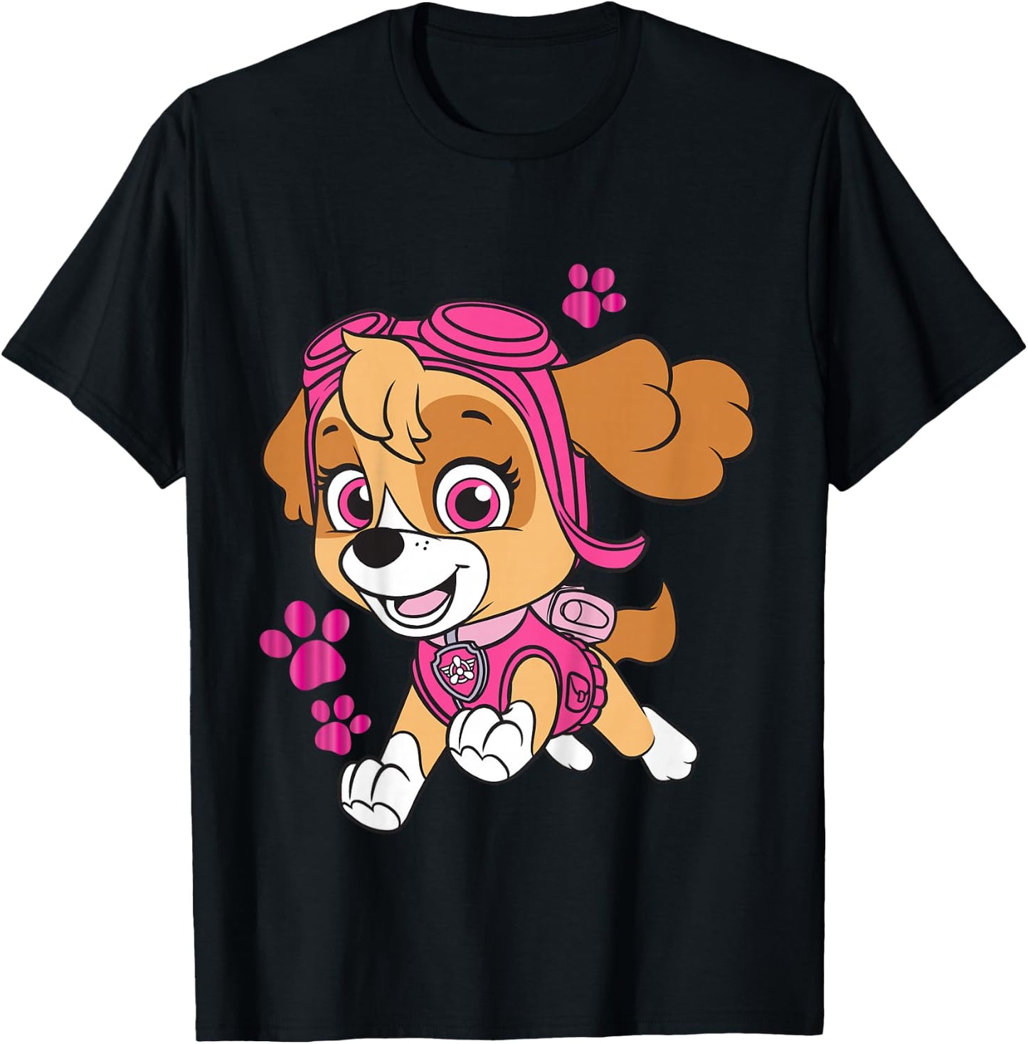 Kids PAW Patrol Skye Leaping Girl's T-Shirt - T-Shirt | Black