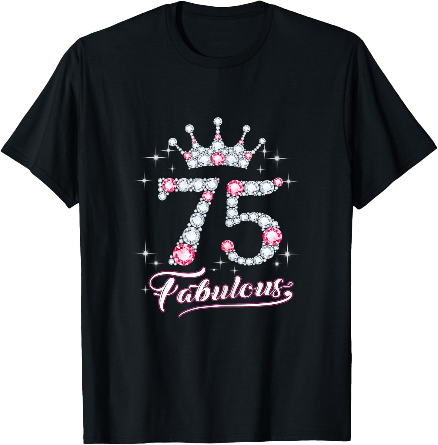 75 And & Fabulous 1946 75Th Birthday Gift T-Shirt - T-Shirt | Black