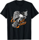 US Eagle, biker, live to ride ride to live T-Shirt - T-Shirt | Black