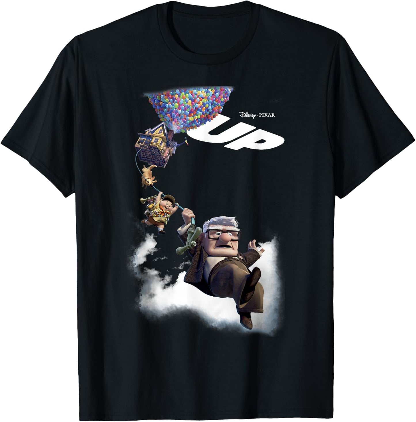 Disney Pixar Up Movie Poster Group Shot Graphic T-Shirt - T-Shirt | Black