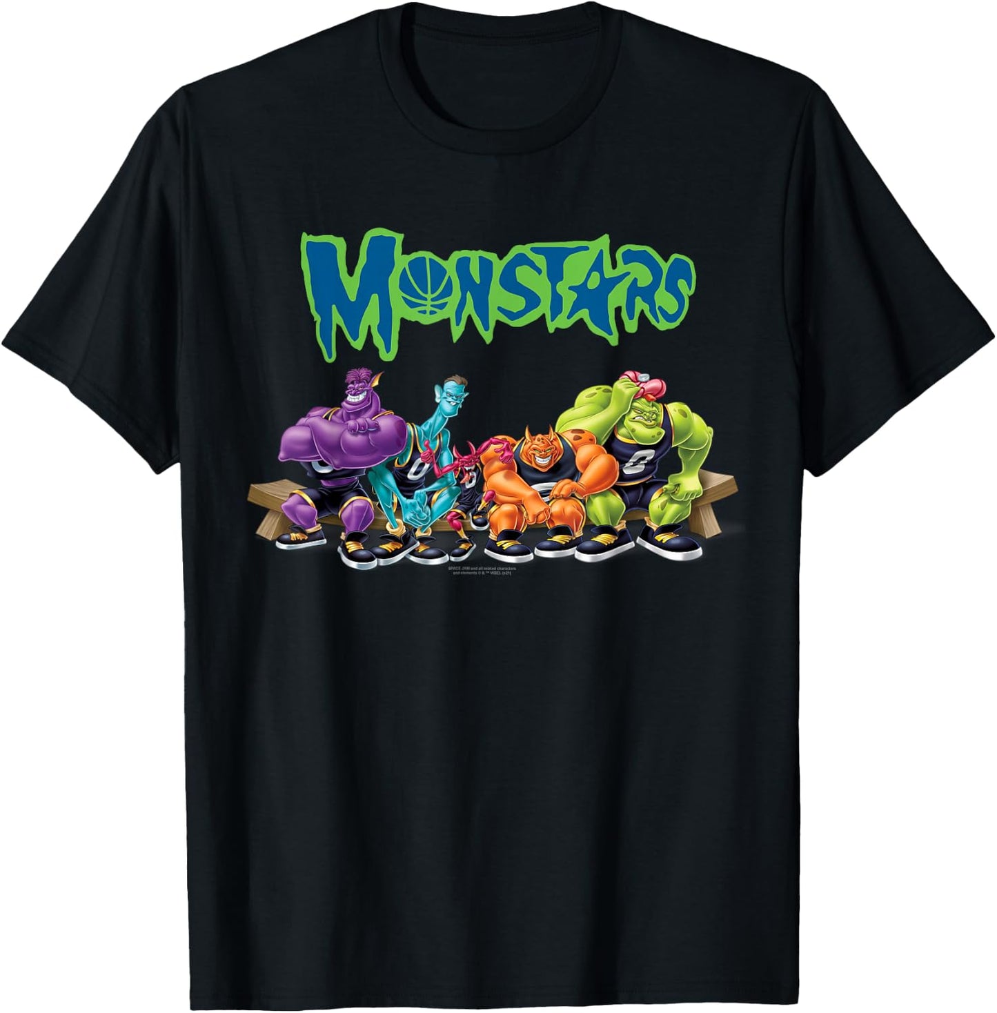 Space Jam Monstars Group T-Shirt - T-Shirt | Black