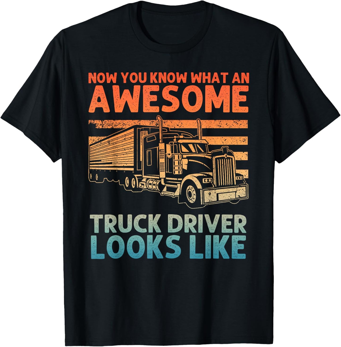 Truck Driver Art Women Truck Driver Trucking Trucker T-Shirt - T-Shirt | Black