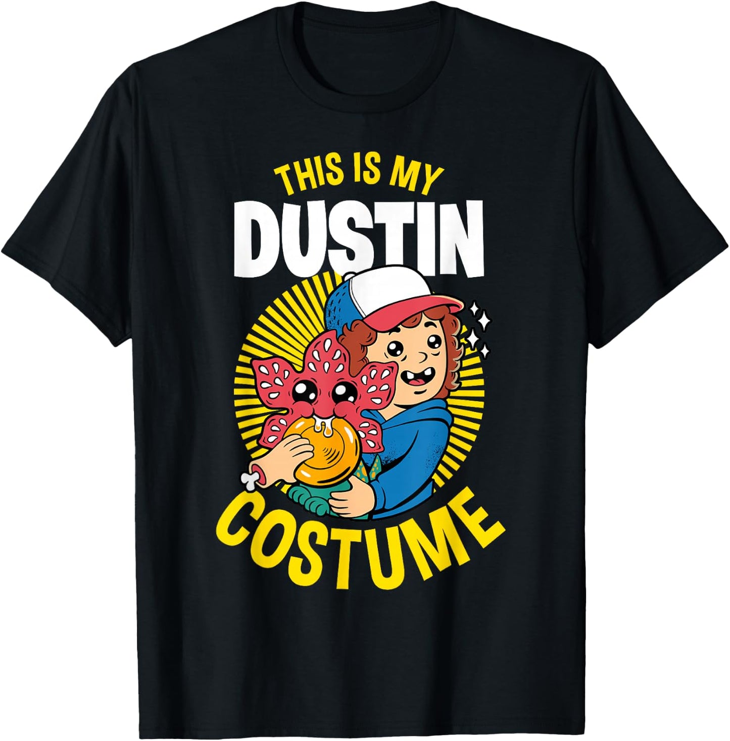 Stranger Things Halloween This Is My Dustin Costume T-Shirt - T-Shirt | Black