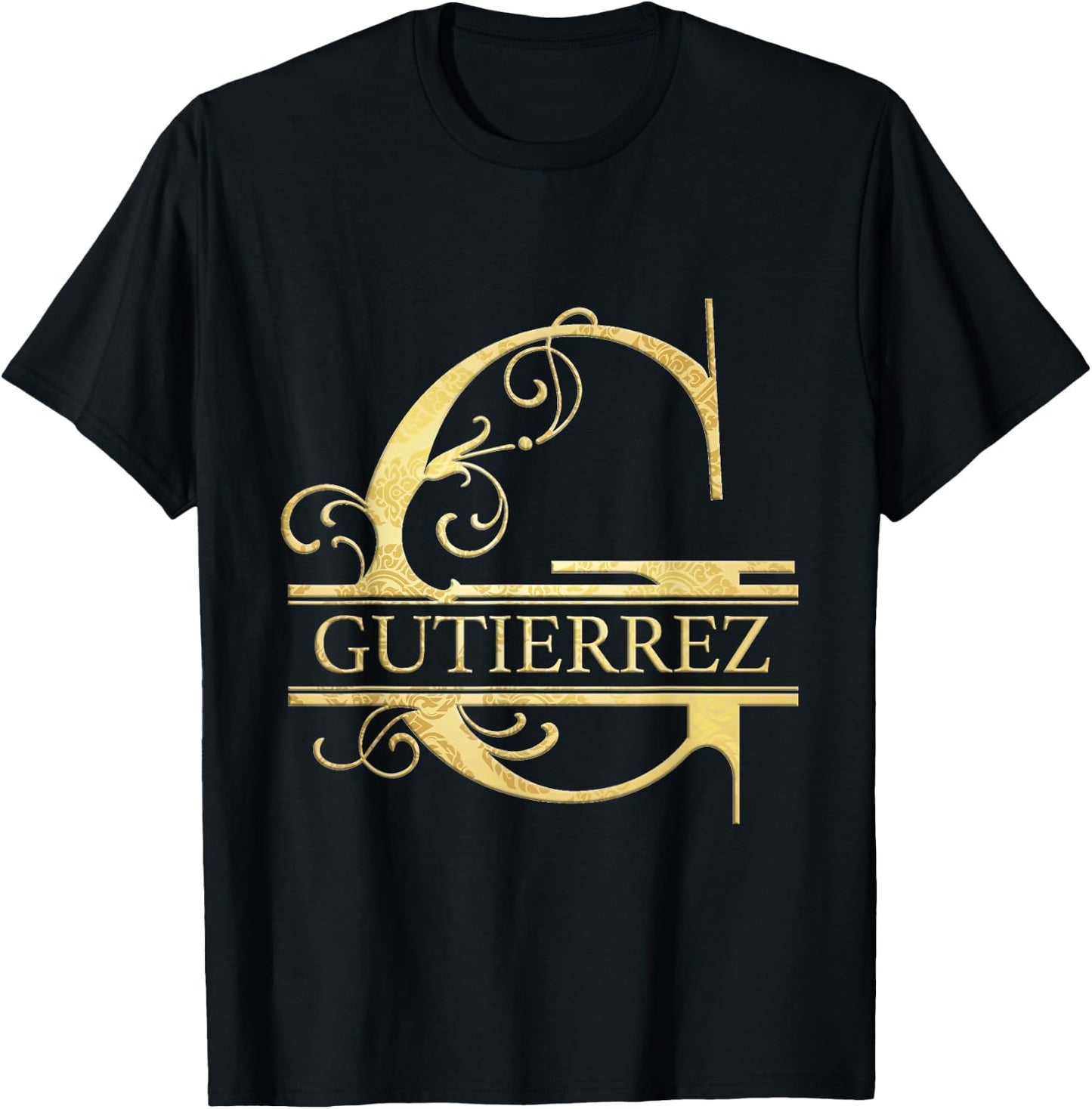 Gutierrez Name T-Shirt - T-Shirt | Black