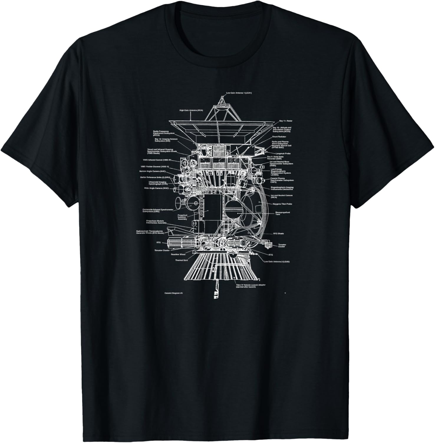 Cassini Diagram #5 T-Shirt - T-Shirt | Black