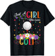 Golf Sports Lover Just A Girl Who Loves Golf T-Shirt - T-Shirt | Black