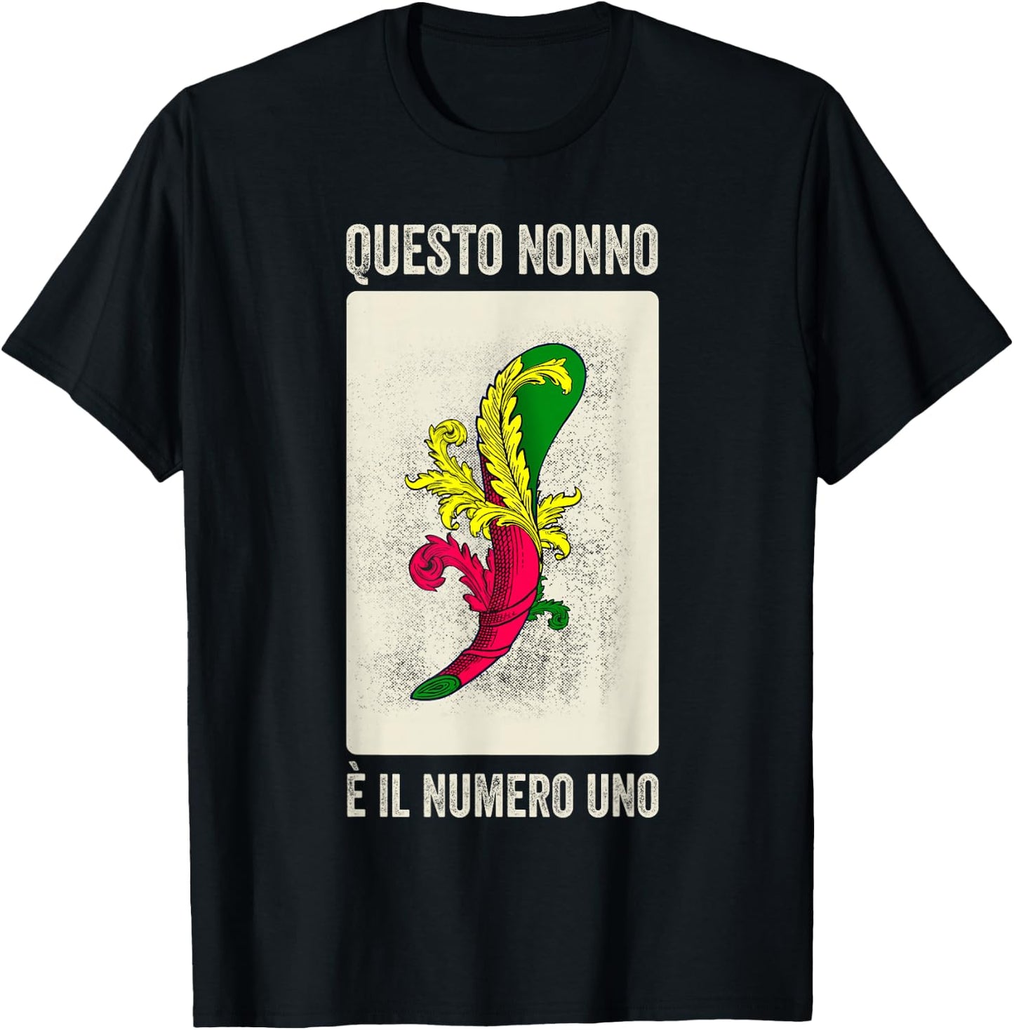 Grandpa Italian Nonno Scopa Game Scopa-Cards T-Shirt - T-Shirt | Black