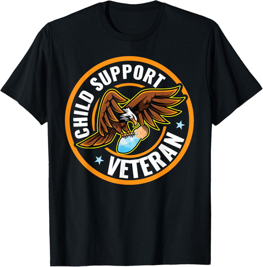 Child Support Veteran T-Shirt - T-Shirt | Black