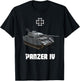 Panzer IV Ausf.G and H German Medium Tank WW2 Military T-Shirt - T-Shirt | Black
