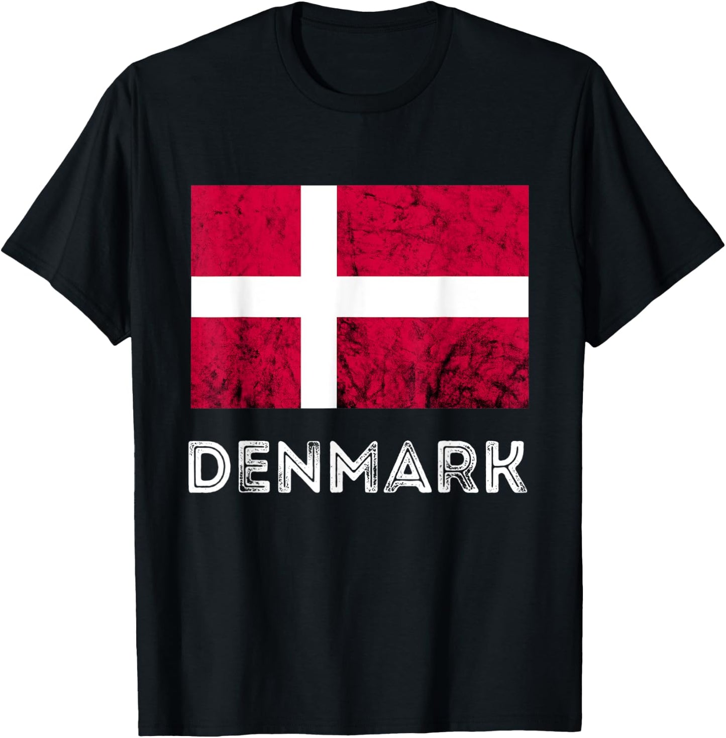 Denmark Dannebrog Danish Flag Dansk Roots Danish Pride T-Shirt - T-Shirt | Black