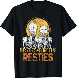 Besties For The Resties Best Friend Friends Friendship T-Shirt - T-Shirt | Black