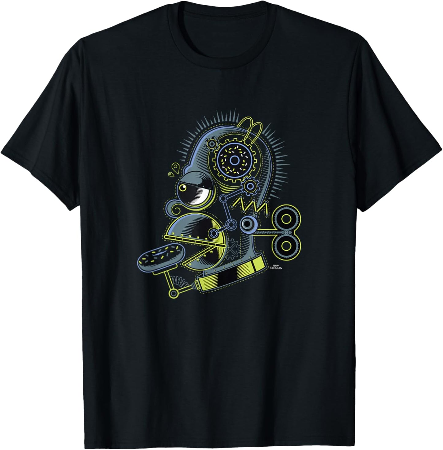 The Simpsons Homer Inner Workings Small T-Shirt - T-Shirt | Black
