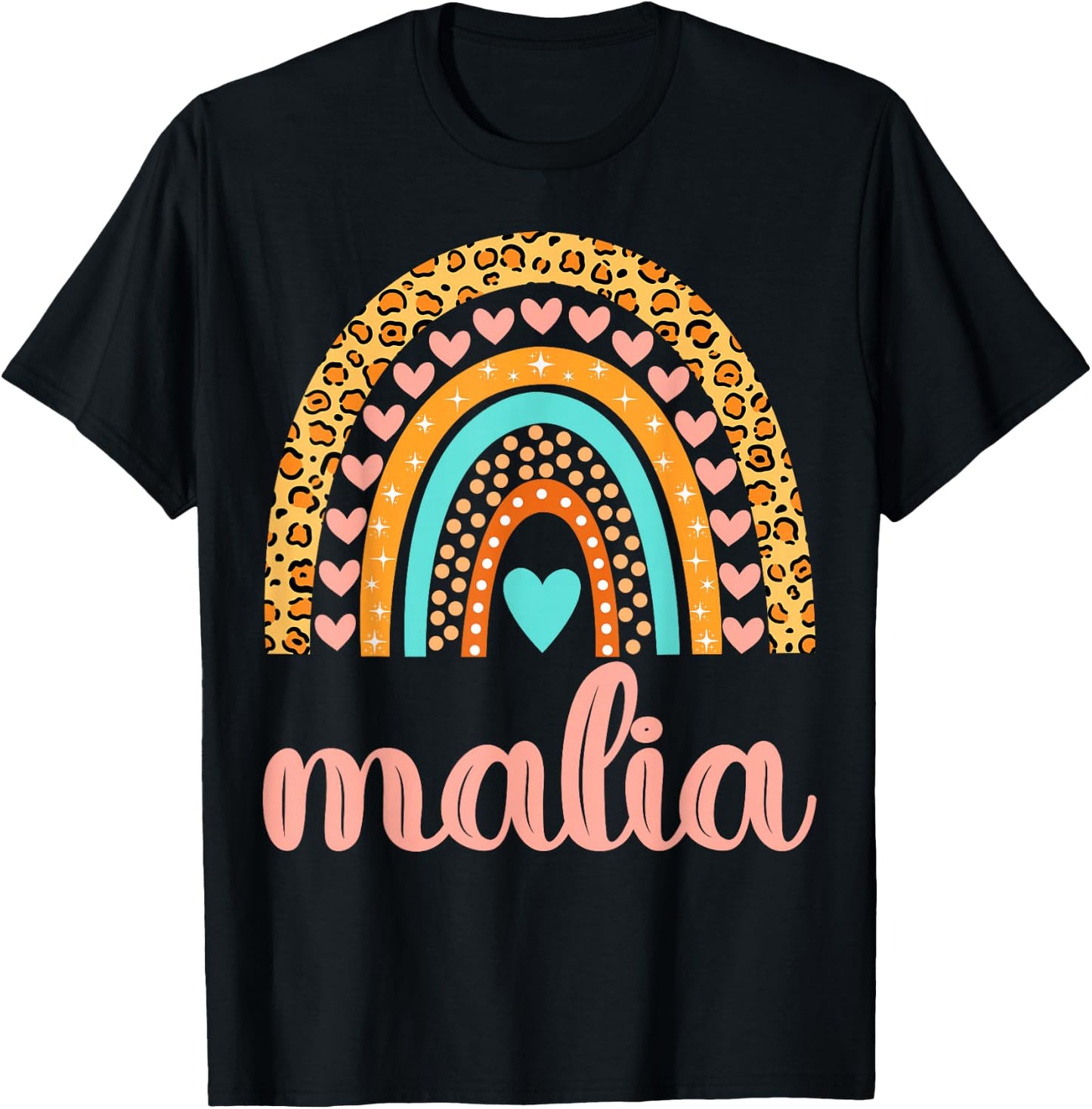 Malia Malia Name Birthday Shirt Gift T-Shirt - T-Shirt | Black