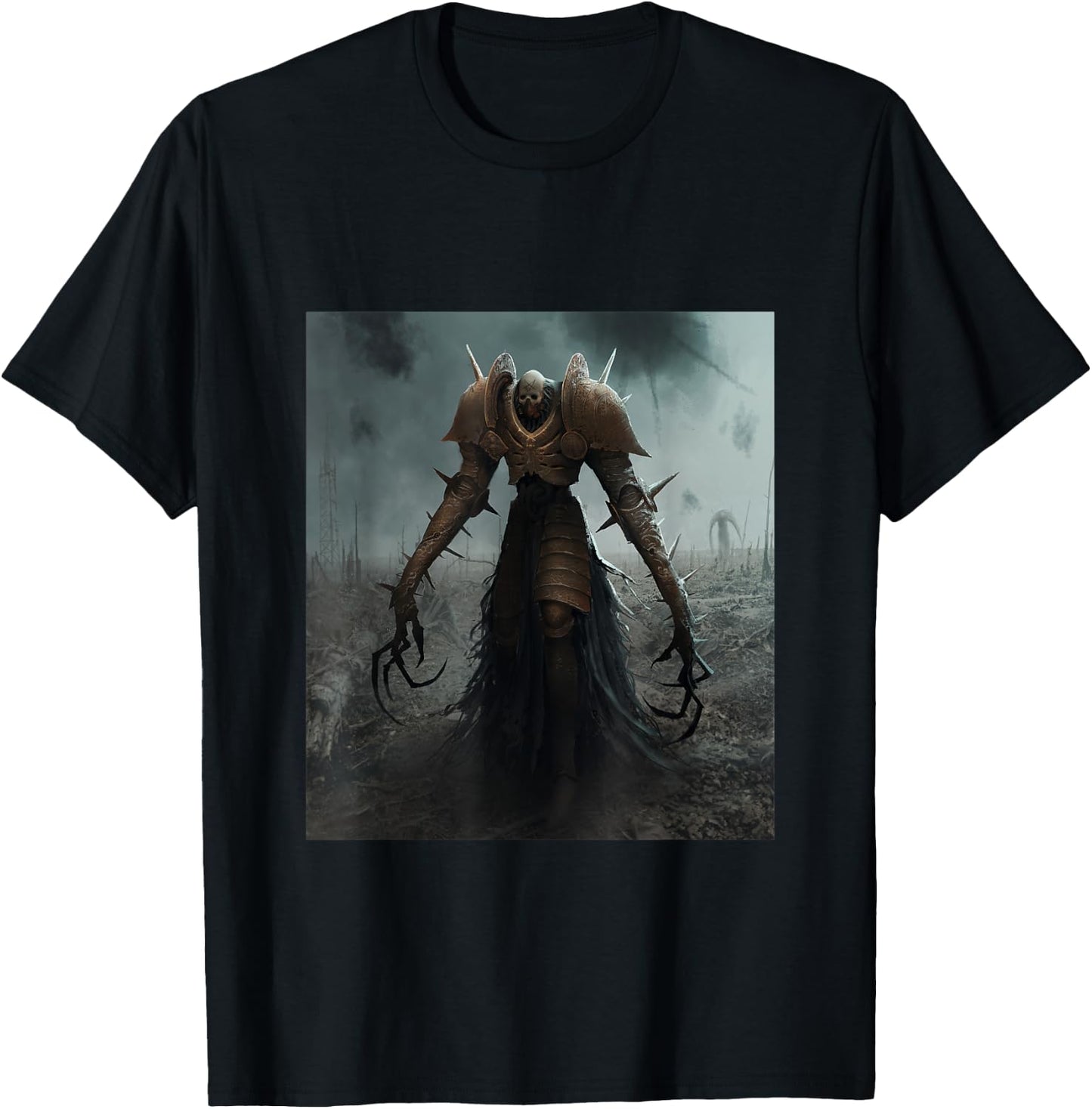 Death Lord Fallen Knight Fallout King Dark Fantasy T-Shirt - T-Shirt | Black