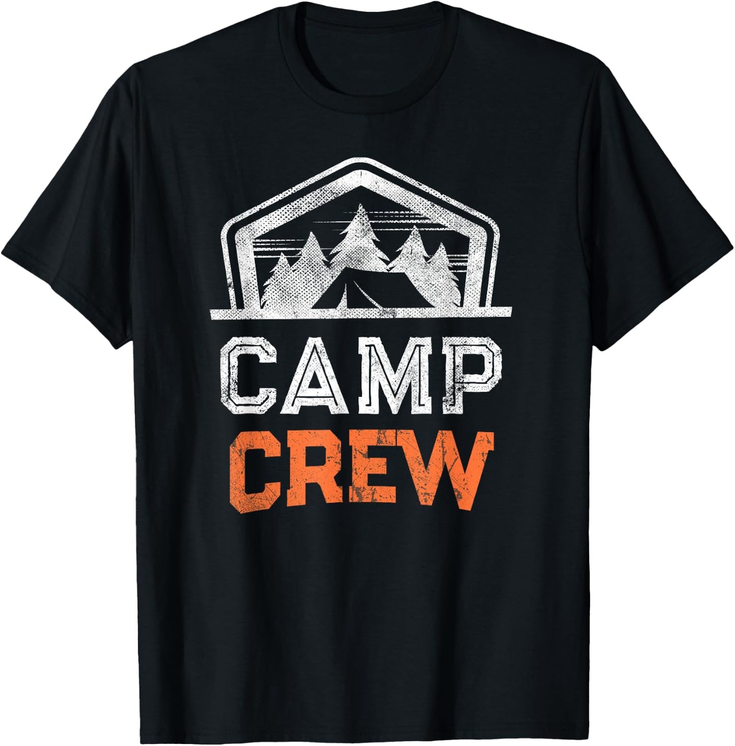 Campground Staff CAMP CREW Summer Cousins Camping Counselor Women Girls Kids T-Shirt - T-Shirt | Black