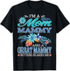 I'm A Mom Mammy And A Great Mammy Nothing Scares Me T-Shirt - T-Shirt | Black