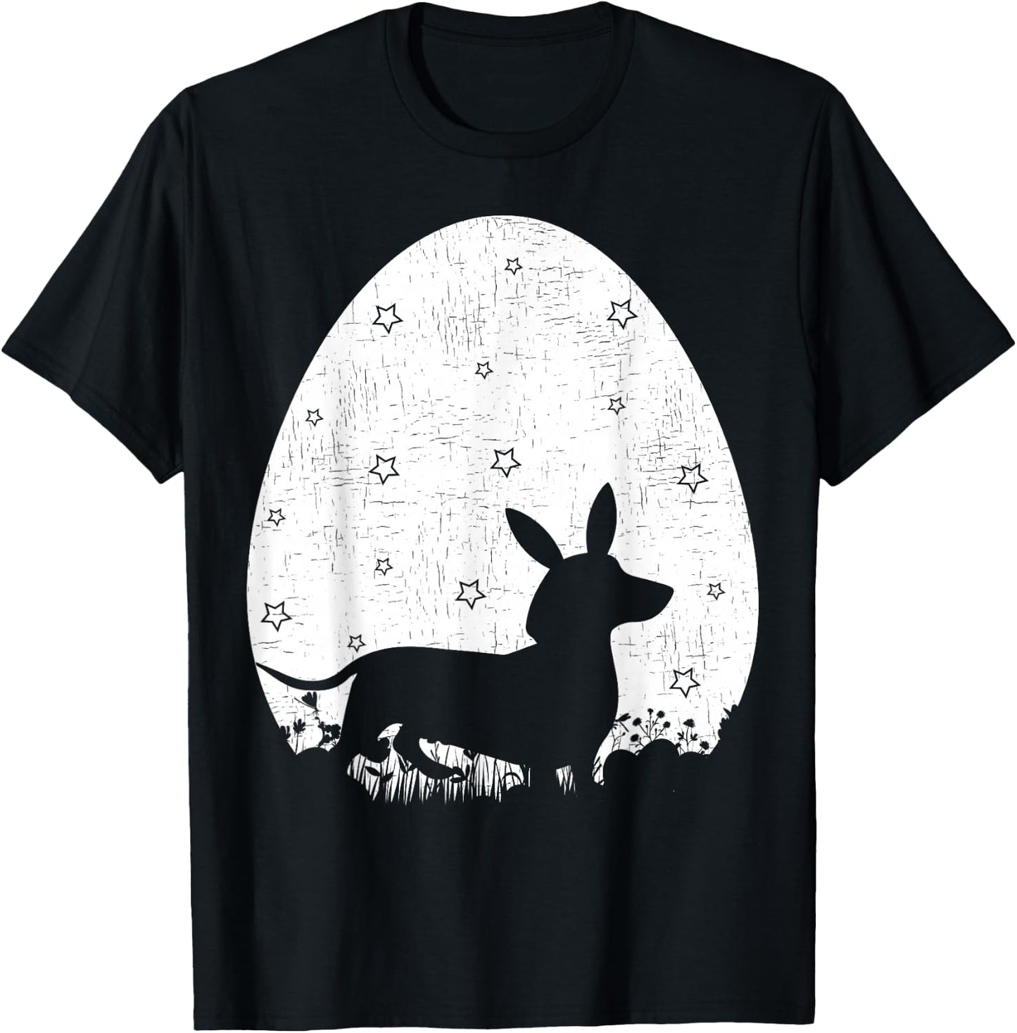 Easter Egg Vintage Retro Style Dachshund Dog Easter Sunday Men Women Girls Kids T-Shirt - T-Shirt | Black