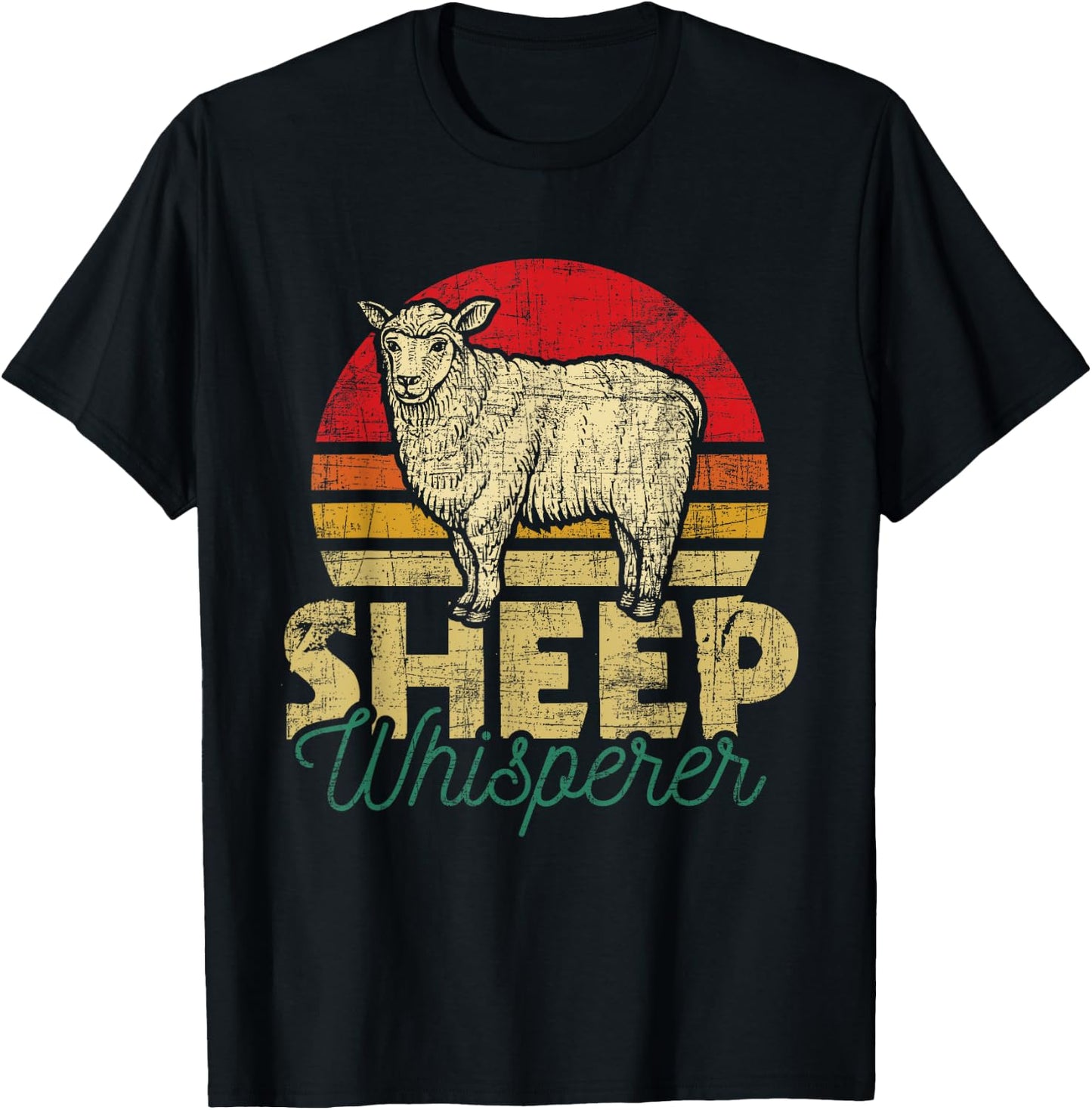 Sheep Whisperer - Flock Herd Farmer Homestead T-Shirt - T-Shirt | Black