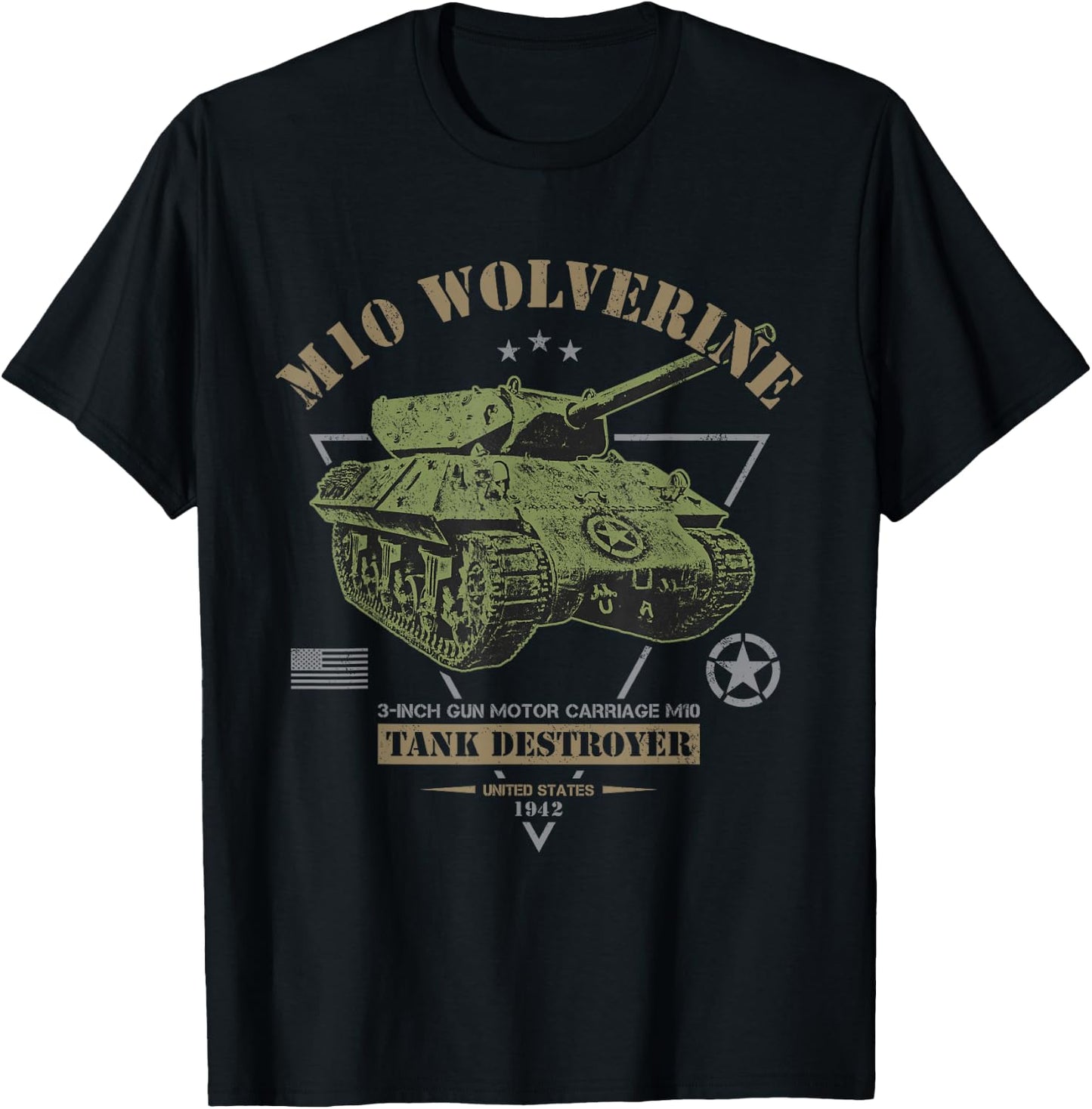 M10 "Wolverine" Tank Destroyer T-Shirt - T-Shirt | Black
