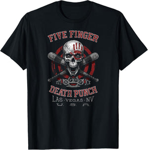 5FDP - Baseball Skull T-Shirt - T-Shirt | Black