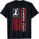 4th of July US Flag Cheer Dad Shirt for Father's Cheer T-Shirt - T-Shirt | Black