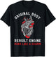 Original Body Rebuilt Engine Runs Like A Charm | Funny CABG T-Shirt - T-Shirt | Black