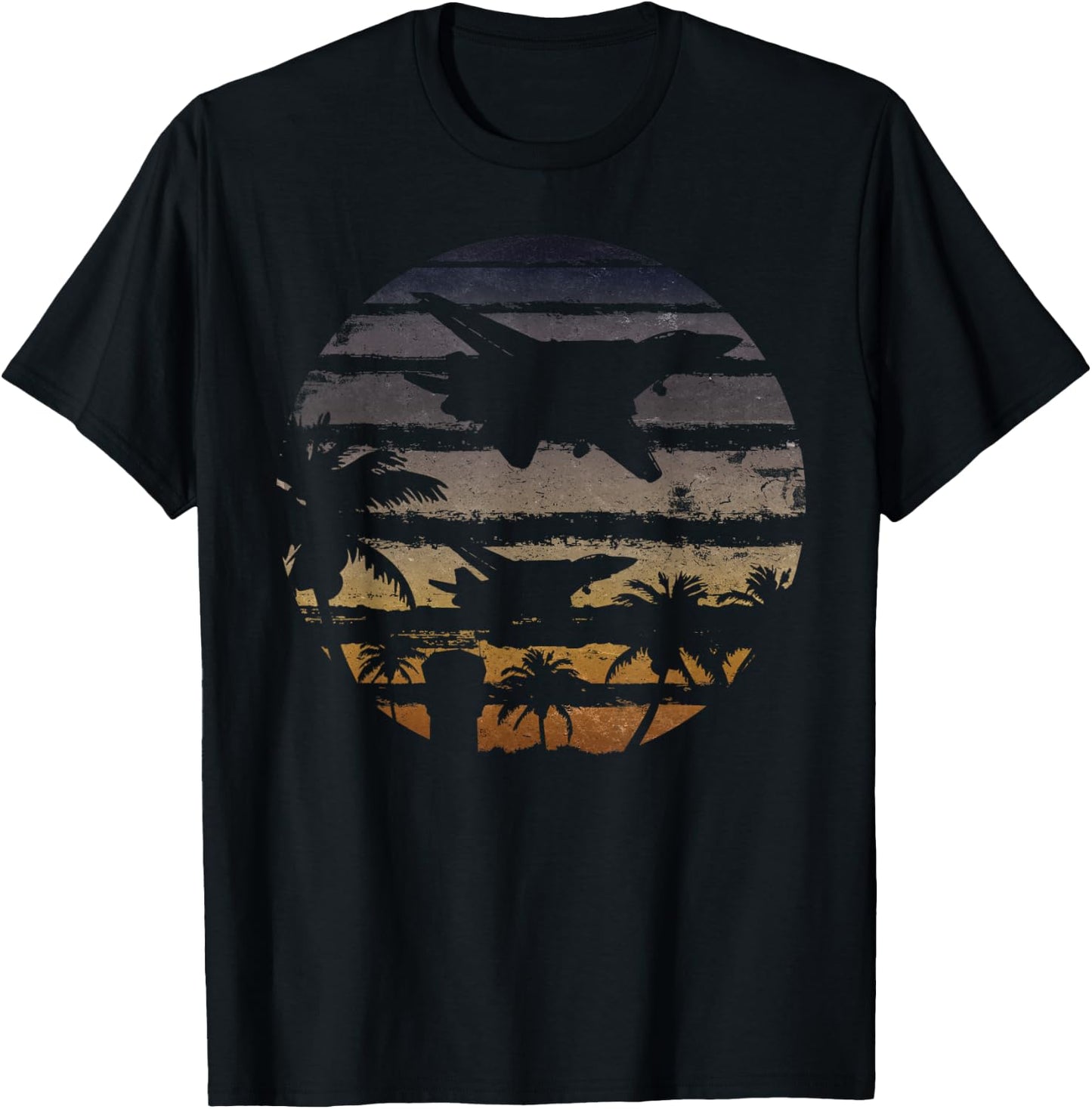 Morning Sortie | F-14 Tomcat Jet Fighter Airplane T-Shirt - T-Shirt | Black