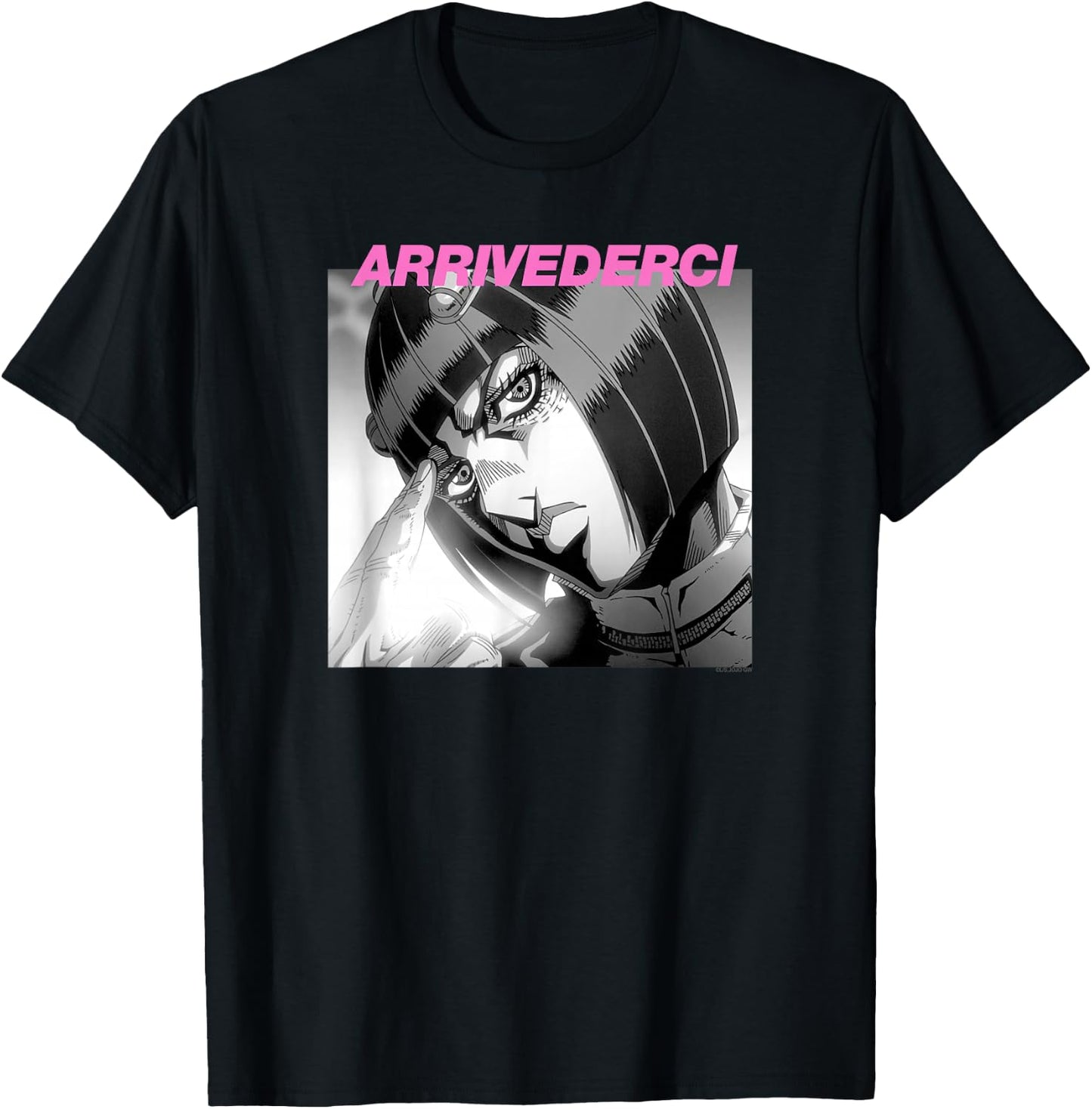 JoJo's Bizarre Adventure Part 5 Bruno Bucciarati Arrivederci T-Shirt - T-Shirt | Black