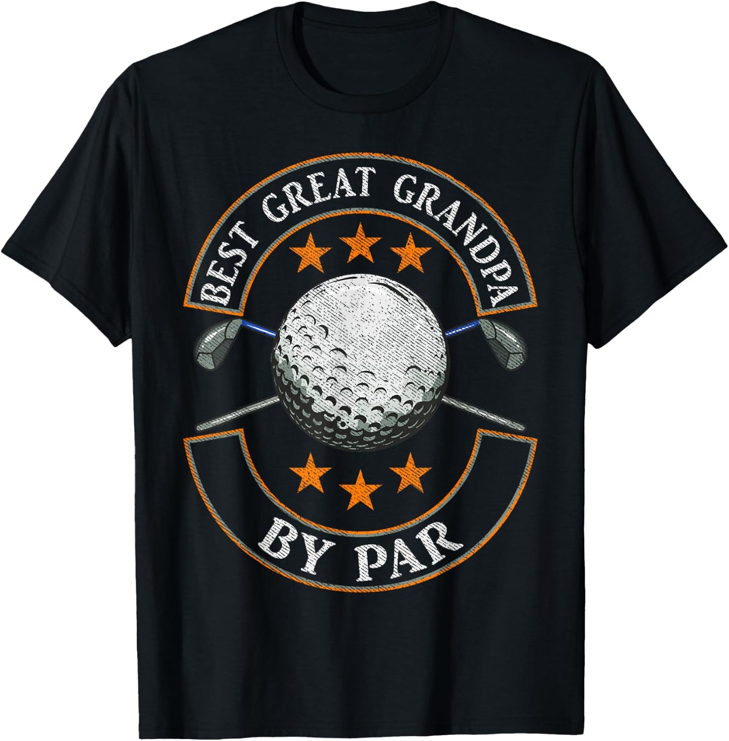 Best Great Grandpa By Par Golf Lover Sports Fathers Day Gift T-Shirt - T-Shirt | Black