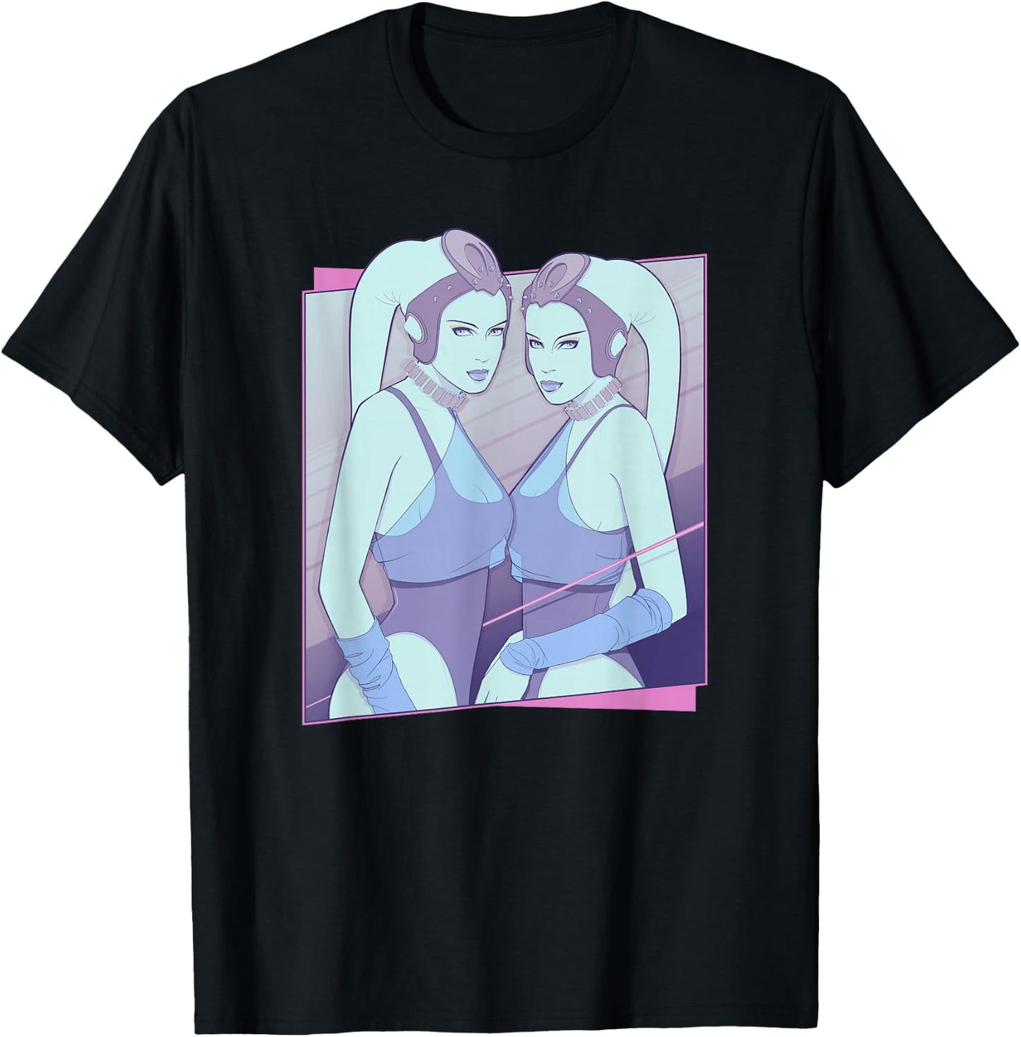 Star Wars Anna Gella And Tann Gella Twi'lek Twins Poster T-Shirt - T-Shirt | Black