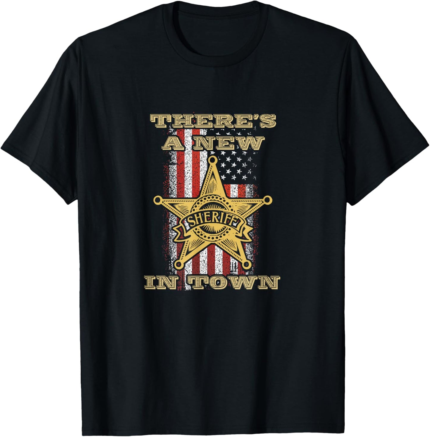There's a New Deputy Sheriff in Town Stars T-Shirt - T-Shirt | Black