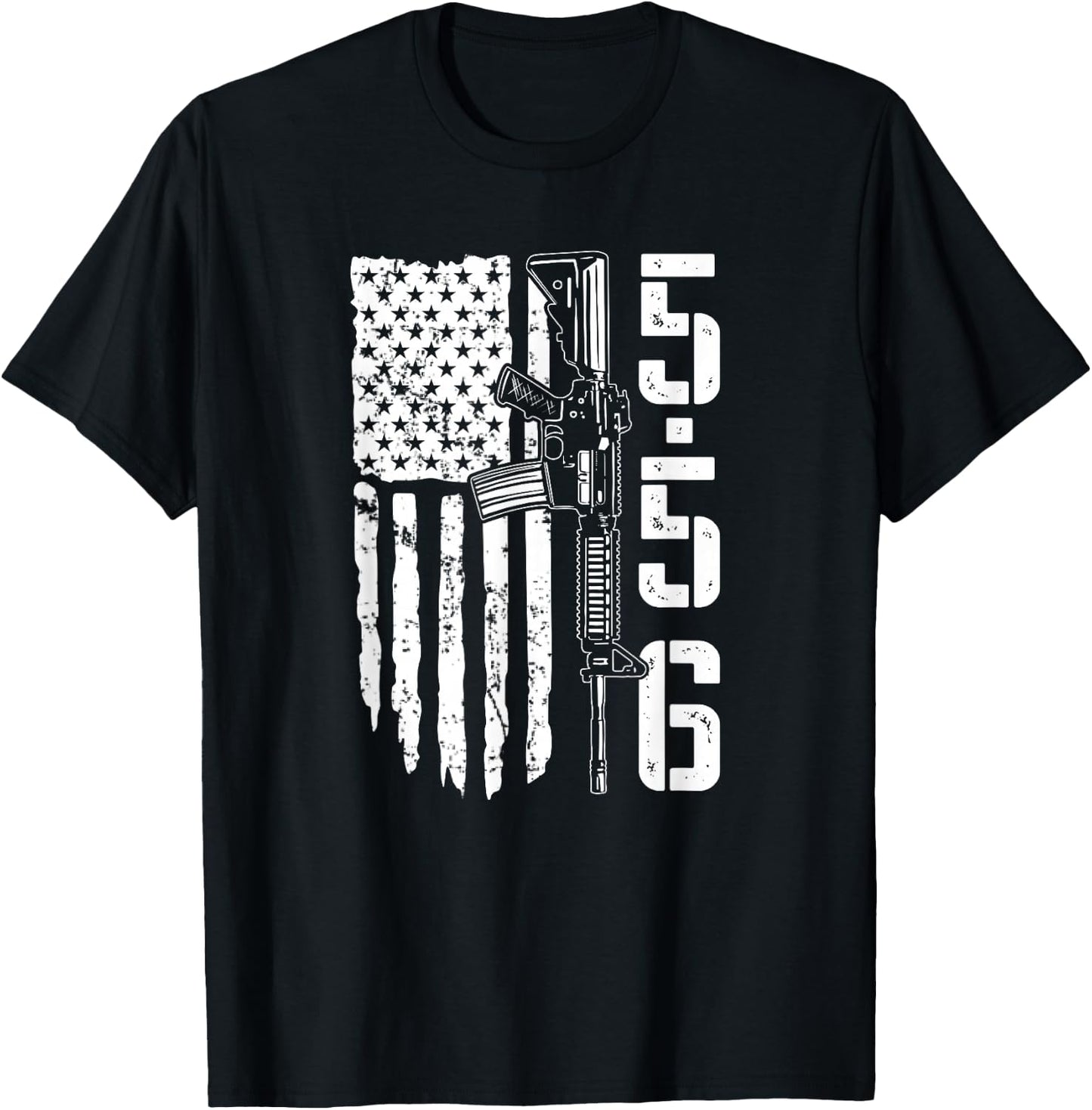 5.56mm Ammo AR15 M4 Rifle Owner - Pro Gun 2nd Amendment T-Shirt - T-Shirt | Black