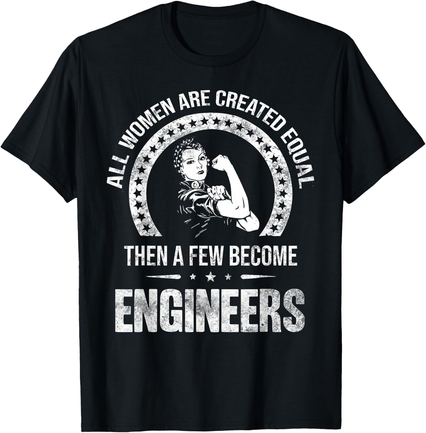 Engineer Shirts Women's Engineer Black Small Classic Fit Modern Short Sleeve T-Shirt - T-Shirt | Black