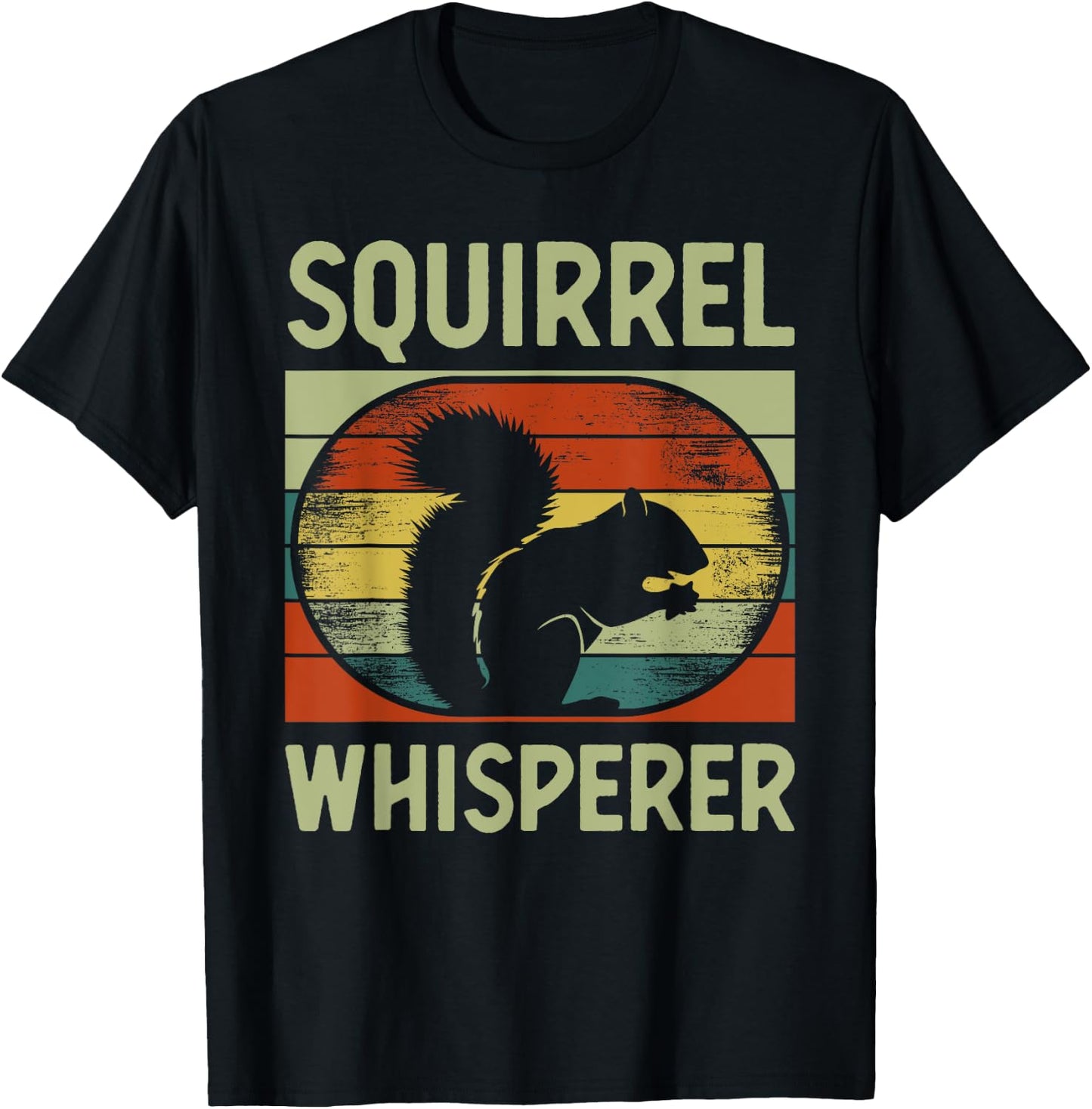 Cute Squirrel Art Women Kids Rodent Squirrel Lovers T-Shirt - T-Shirt | Black