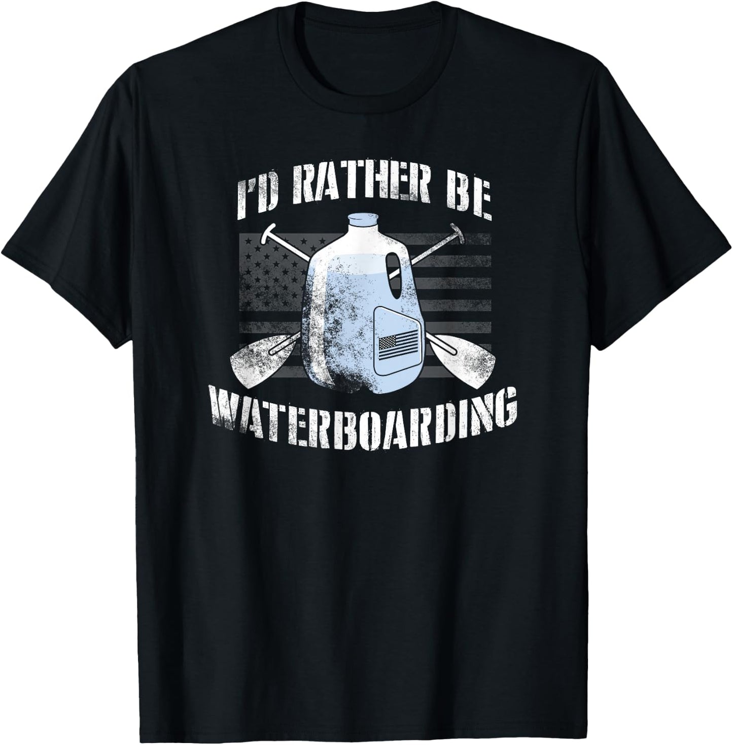I’d Rather Be Waterboarding T-Shirt - T-Shirt | Black