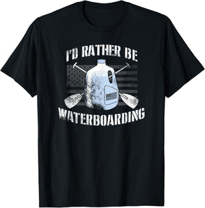 I’d Rather Be Waterboarding T-Shirt - T-Shirt | Black