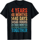 4 Year Anniversary Him Her Couple 4th Wedding T-Shirt - T-Shirt | Black