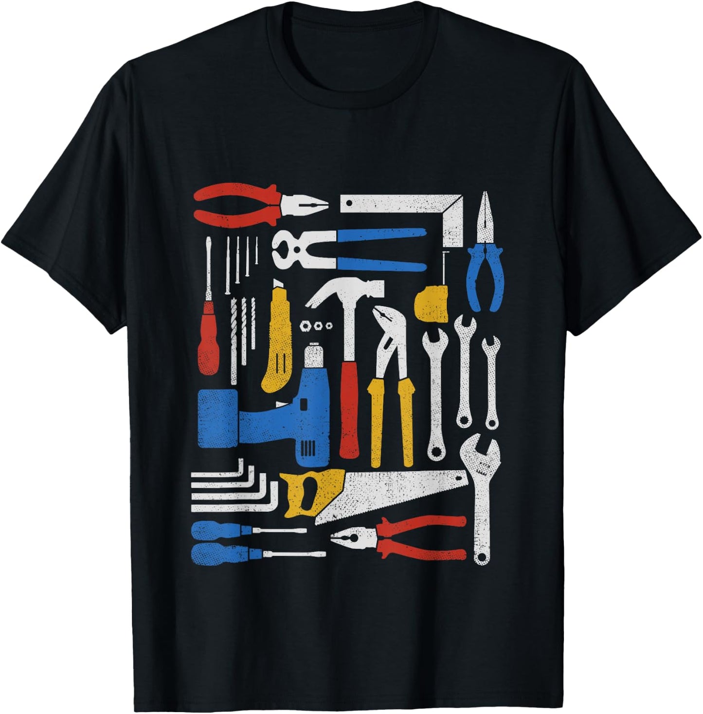 Craftsmen Hardware Tools Set Mechanic Engineer Handyman T-Shirt - T-Shirt | Black