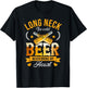 Long Neck Ice Cold Beer Never Broke My Heart T-Shirt - T-Shirt | Black
