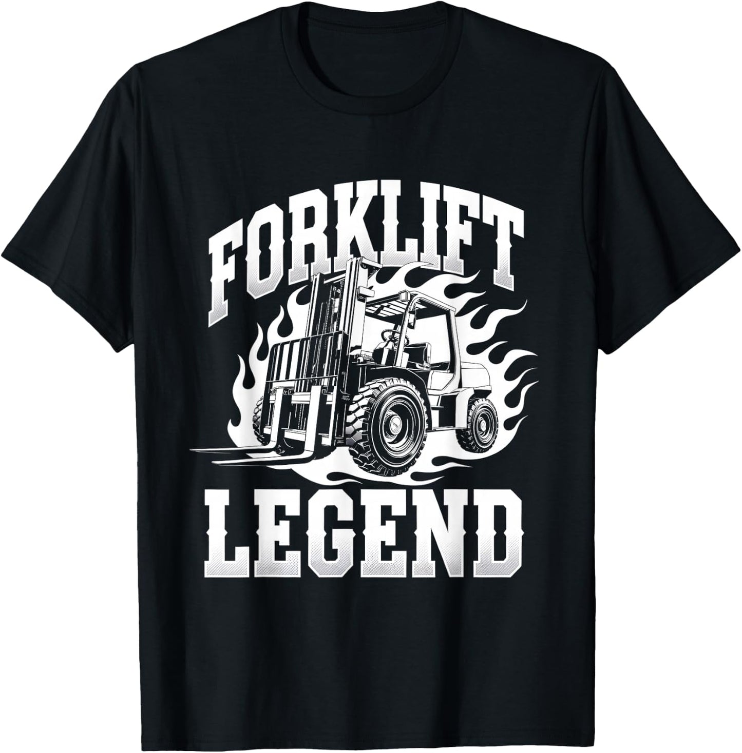 Forklift Operator Forklift Driver Forklift Legend T-Shirt - T-Shirt | Black