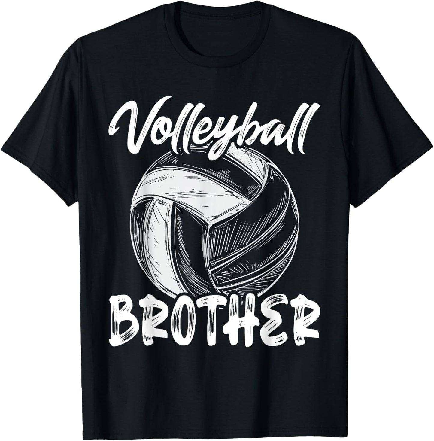 Brother Family Matching Volleyball Player T-Shirt - T-Shirt | Black