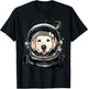 Golden Retriever Astronaut Shirt Dog in Galaxy Space Lover Men Women Girls Kids T-Shirt - T-Shirt | Black
