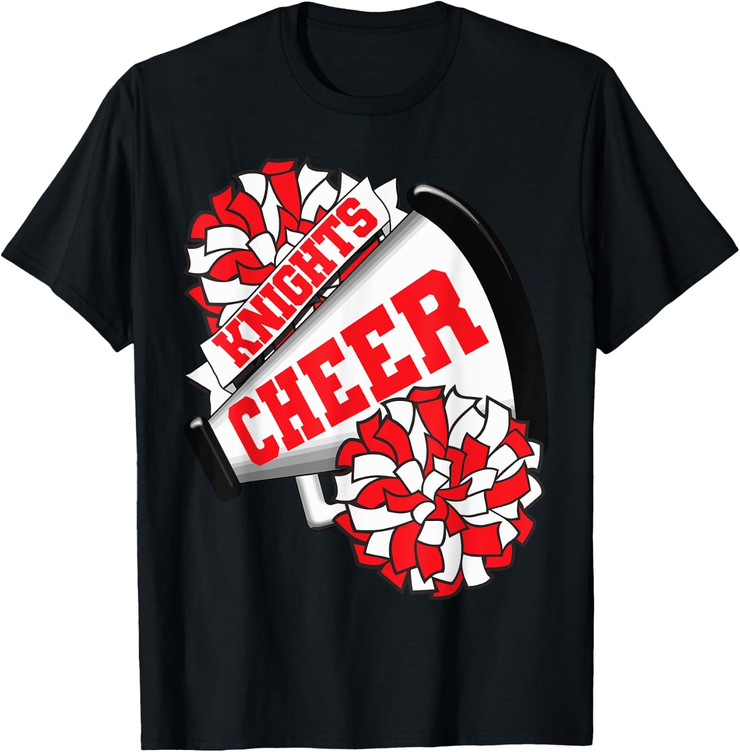 Knights Cheer Back To School Cheerleading Spirit R T-Shirt - T-Shirt | Black