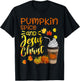 Religious Thanksgiving Season Pumpkin Spice And Jesus Christ T-Shirt - T-Shirt | Black