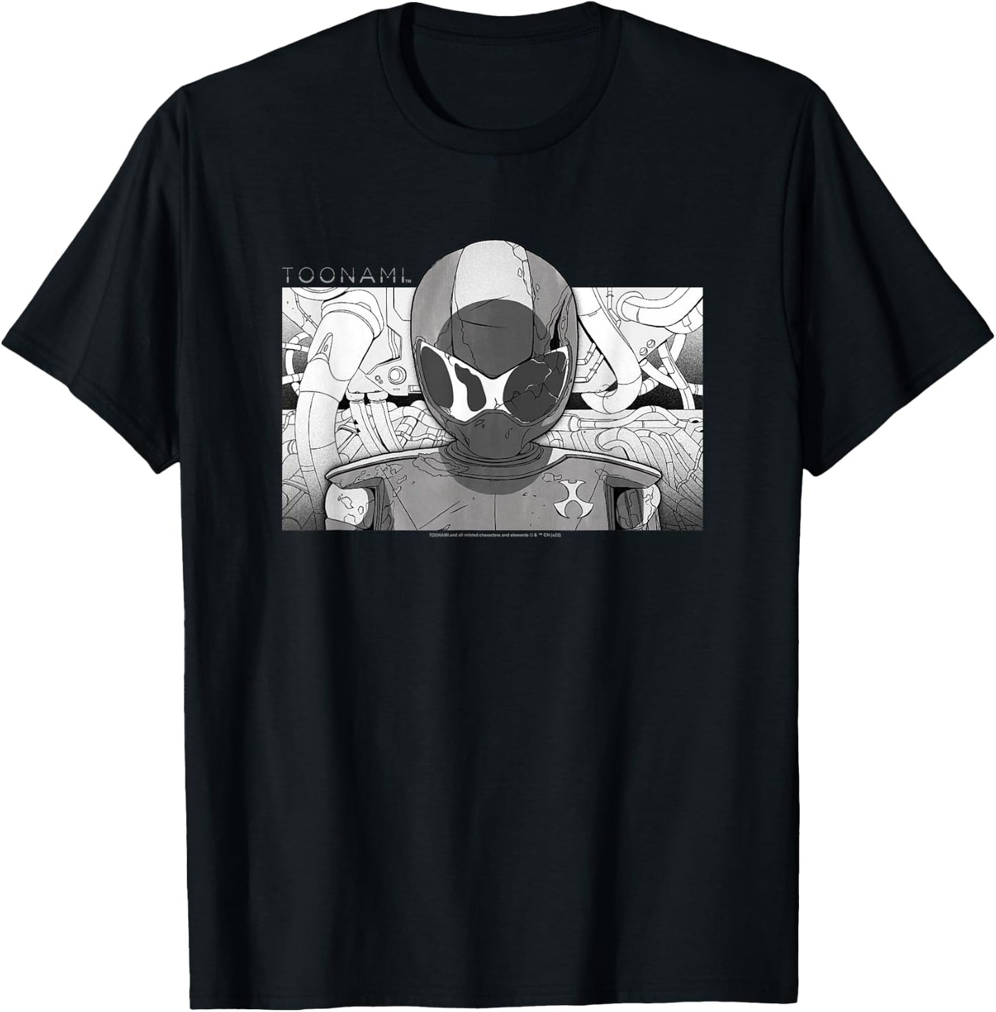 Adult Swim Toonami T.O.M. Tubes , Black T-Shirt - T-Shirt | Black