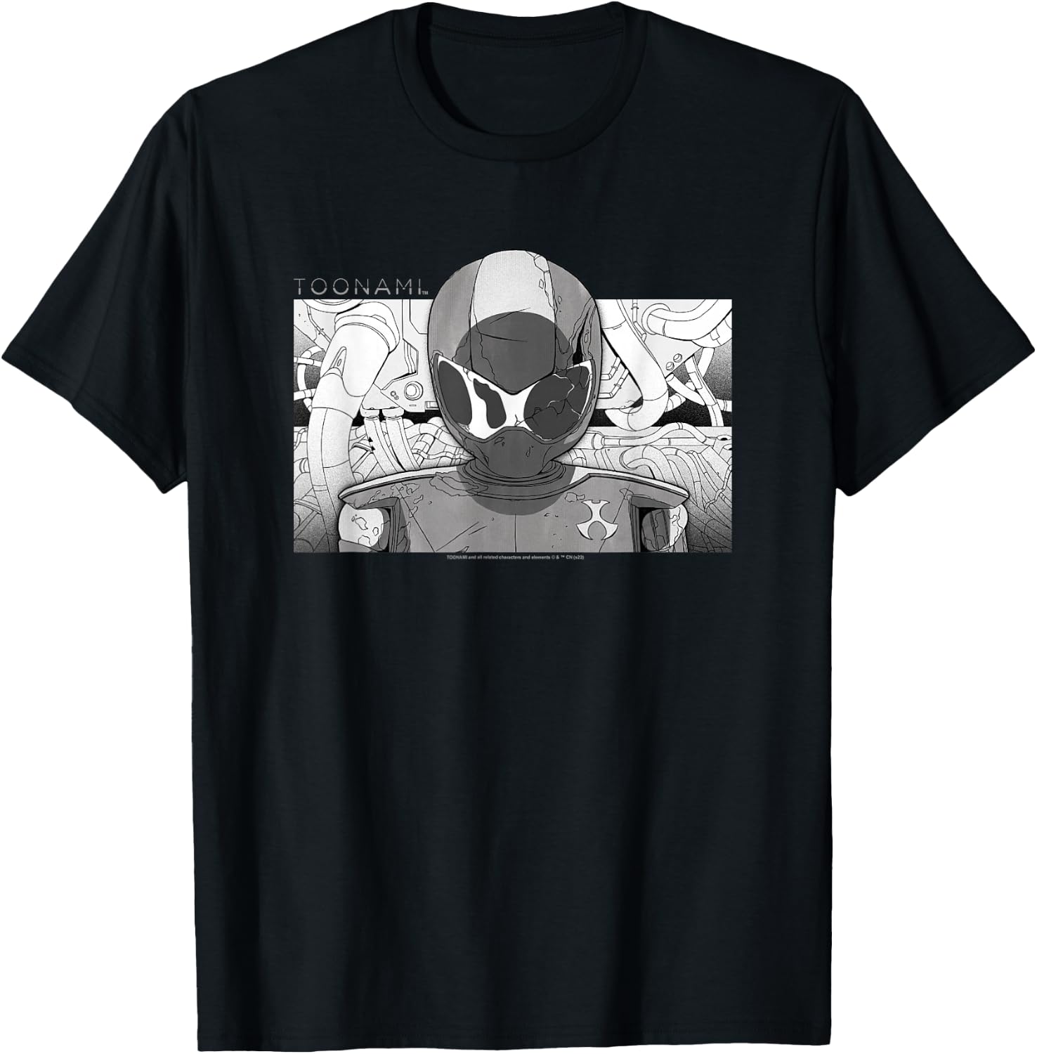 Adult Swim Toonami T.O.M. Tubes , Black T-Shirt - T-Shirt | Black